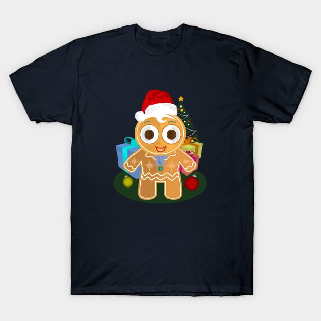 Christmas - Ginger Bread Man T-Shirt by adamzworld